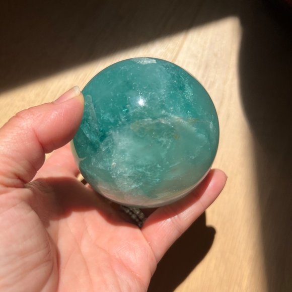 Green fluorite (ad) sphere | crystal - Picture 6 of 13